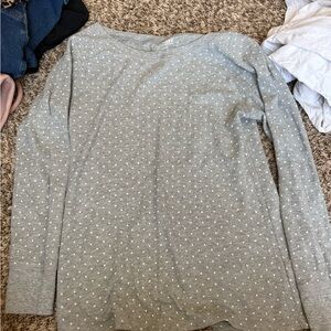 Old Navy Gray Textured Long Sleeve